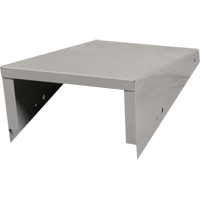 Clean Line Economy Lockers Slope Top, 3 Bank, 18" D x 36" W x 6" H, Grey, Steel PB Rental Co. Ltd.