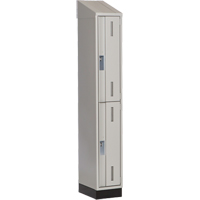 Concorde Heavy-Duty Lockers, 2 -tier, 12" x 18" x 82", Steel, Grey, Welded (Assembled) PB Rental Co. Ltd.