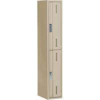 Casiers robustes Concorde, 2 niveaux, 12" x 18" x 72", Acier, Beige, Soud&eacute; (assembl&eacute;) PB Rental Co. Ltd.