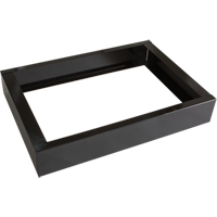Base encastr&eacute;e pour casiers robustes enti&egrave;rement soud&eacute;e Concorde, 2 Blocs, 4" lo x 24" la x 17" p, Noir, Acier PB Rental Co. Ltd.
