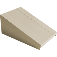 Dessus inclin&eacute; pour casiers robustes enti&egrave;rement soud&eacute; Concorde, Bloc de 1, 18" p x 12" la x 6" ha, Beige, Acier PB Rental Co. Ltd.