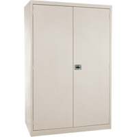 Deep Hi-Boy Storage Cabinet, Steel, 4 Shelves, 72" H x 36" W x 24" D, Beige PB Rental Co. Ltd.