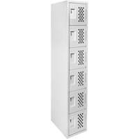 Petit casier perfor&eacute; Clean-Line, 6 niveaux, 15" x 72" x 12", Acier PB Rental Co. Ltd.