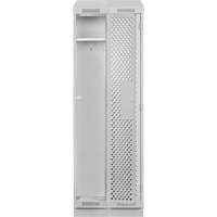 Clean Line Lockers, Bank of 2, 24" x 12" x 82", Steel, Grey, Rivet (Assembled), Perforated PB Rental Co. Ltd.