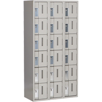 Concorde Heavy-Duty Lockers, 6 -tier, Bank of 3, 36" x 18" x 72", Steel, Grey, Welded (Assembled) PB Rental Co. Ltd.