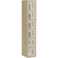 Casiers robustes Concorde, 6 niveaux, 12" x 18" x 72", Acier, Beige, Soud&eacute; (assembl&eacute;) PB Rental Co. Ltd.