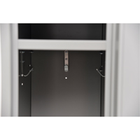 Lockers, 2 -tier, 12" x 18" x 72", Steel, Grey, Knocked Down PB Rental Co. Ltd.