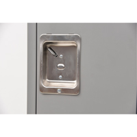 Lockers, 2 -tier, 12" x 18" x 72", Steel, Grey, Knocked Down PB Rental Co. Ltd.