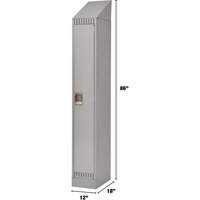 Casiers, 12" x 18" x 86", Acier, Gris, D&eacute;mont&eacute; PB Rental Co. Ltd.