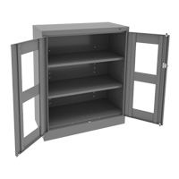 C-Thru Counter High Cabinet, Steel, 2 Shelves, 42" H x 36" W x 18" D PB Rental Co. Ltd.