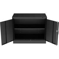 Standard Desk-High Cabinet, Steel, 30" H x 36" W x 18" D, Black PB Rental Co. Ltd.
