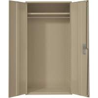 Wardrobe Storage Cabinet, Steel, 36" W x 18" D x 72" H, Beige PB Rental Co. Ltd.
