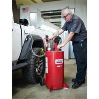 Chariot &agrave; carburant en acier de 25 gallons avec pompe rotative bidirectionnelle et filtre PB Rental Co. Ltd.