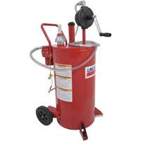 Chariot &agrave; carburant en acier de 25 gallons avec pompe rotative bidirectionnelle et filtre PB Rental Co. Ltd.