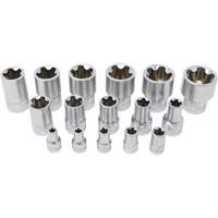 5-Point EPR Torx Socket Set, 16 Pieces, 1/4"/3/8"/1/2" Drive Size PB Rental Co. Ltd.