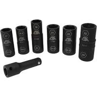 Half Metric Flip Socket Set, 7 Pcs, Impact, 1/2" Drive Size, Deep PB Rental Co. Ltd.