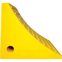 Wheel Chock, Polyurethane, Yellow, 15-1/4" W x 12-1/8" D x 10-3/4" H PB Rental Co. Ltd.