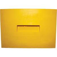 Wheel Chock, Polyurethane, Yellow, 15-1/4" W x 12-1/8" D x 10-3/4" H PB Rental Co. Ltd.