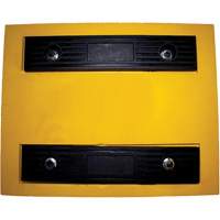 Wheel Chock, Polyurethane, Yellow, 15-1/4" W x 12-1/8" D x 10-3/4" H PB Rental Co. Ltd.