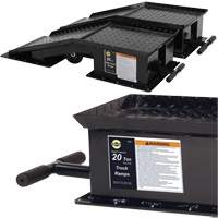 Rampes pour camions lourds avec longue poign&eacute;e en T, Capacit&eacute; 40 000 lb, 45" lo, 13-1/2" la, Hauteur de 9-19/50" PB Rental Co. Ltd.