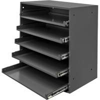 Compartment Box Cabinet, Steel, 5 Slots, 20-1/2" W x 12-1/2" D x 21" H, Grey PB Rental Co. Ltd.