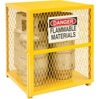 Armoire de rangement pour bouteilles &agrave; gaz, nbre de bouteilles: 4, 30" , 30" , 35" , Jaune PB Rental Co. Ltd.