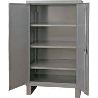 Armoire tr&egrave;s robuste, Acier, 3 Tablettes, 66" h x 48" la x 24" P, Gris PB Rental Co. Ltd.