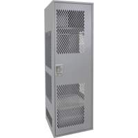 Casier pour &eacute;quipement avec porte, Acier, 24" la x 24" p x 72" h, Gris PB Rental Co. Ltd.