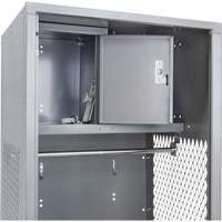 Casier pour &eacute;quipement, Acier, 24" la x 24" p x 72" h, Gris PB Rental Co. Ltd.