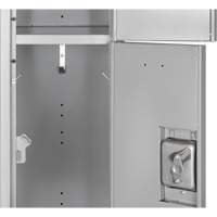 Lockers, 3 -tier, 12" x 18" x 86", Steel, Grey, Knocked Down PB Rental Co. Ltd.