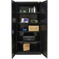 Hi-Boy Storage Cabinet, Steel, 4 Shelves, 72" H x 36" W x 18" D, Black PB Rental Co. Ltd.