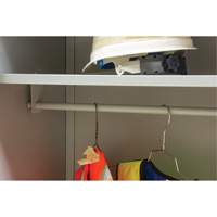 Wardrobe Storage Cabinet, Steel, 36" W x 18" D x 72" H, Grey PB Rental Co. Ltd.