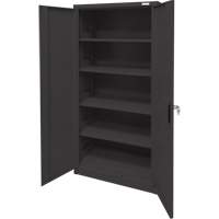 Storage Cabinet, Steel, 4 Shelves, 78" H x 36" W x 24" D, Black PB Rental Co. Ltd.