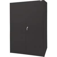 Storage Cabinet, Steel, 4 Shelves, 78" H x 48" W x 24" D, Black PB Rental Co. Ltd.