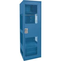 Casier pour &eacute;quipement avec porte, Acier, 24" la x 18" p x 72" h, Bleu fonc&eacute; PB Rental Co. Ltd.