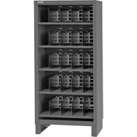 Armoire robuste &agrave; façade ouverte avec s&eacute;parateurs, Acier, 0 tiroirs, 36" x 24" x 78", Gris PB Rental Co. Ltd.