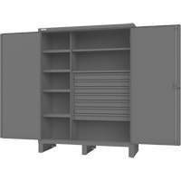 Armoire &agrave; portes encastr&eacute;es standards, Acier, 60" la x 24" p x 78" h, Gris PB Rental Co. Ltd.