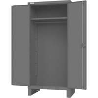Cabinet with Hanging Bar & Standard Recessed Doors, Steel, 78" H x 36" W x 24" D, Grey PB Rental Co. Ltd.