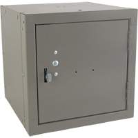 Casier cubique empilable, 12" x 12" x 12", Acier, Gris, D&eacute;mont&eacute; PB Rental Co. Ltd.