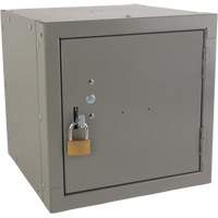Casier cubique empilable, 12" x 12" x 12", Acier, Gris, D&eacute;mont&eacute; PB Rental Co. Ltd.