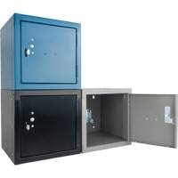 Stackable Cube Locker, 12" x 12" x 12", Steel, Grey, Knocked Down PB Rental Co. Ltd.