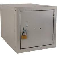 Casier cubique empilable, 12" x 18" x 12", Acier, Gris, D&eacute;mont&eacute; PB Rental Co. Ltd.