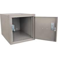 Casier cubique empilable, 12" x 18" x 12", Acier, Gris, D&eacute;mont&eacute; PB Rental Co. Ltd.