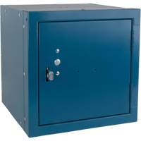 Casier cubique empilable, 12" x 12" x 12", Acier, Bleu, D&eacute;mont&eacute; PB Rental Co. Ltd.