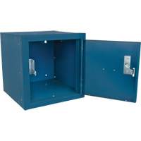 Casier cubique empilable, 12" x 12" x 12", Acier, Bleu, D&eacute;mont&eacute; PB Rental Co. Ltd.