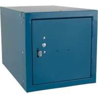 Casier cubique empilable, 12" x 18" x 12", Acier, Bleu, D&eacute;mont&eacute; PB Rental Co. Ltd.