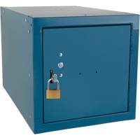 Casier cubique empilable, 12" x 18" x 12", Acier, Bleu, D&eacute;mont&eacute; PB Rental Co. Ltd.