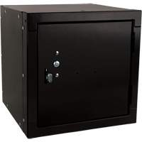 Casier cubique empilable, 12" x 12" x 12", Acier, Noir, D&eacute;mont&eacute; PB Rental Co. Ltd.