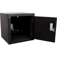 Casier cubique empilable, 12" x 12" x 12", Acier, Noir, D&eacute;mont&eacute; PB Rental Co. Ltd.