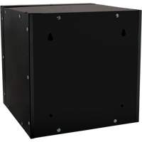 Casier cubique empilable, 12" x 12" x 12", Acier, Noir, D&eacute;mont&eacute; PB Rental Co. Ltd.